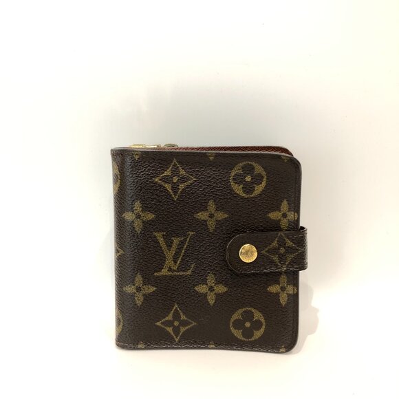 Louis Vuitton Monogram Compact Zip Wallet Sku#85597 (gently used, initial) - Picture 2 of 15